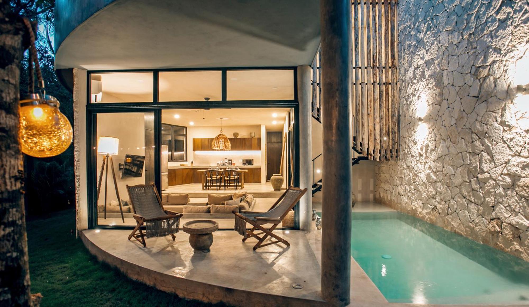 Jungle Boho Villa - Private Pool - Concierge 6B トゥルム エクステリア 写真