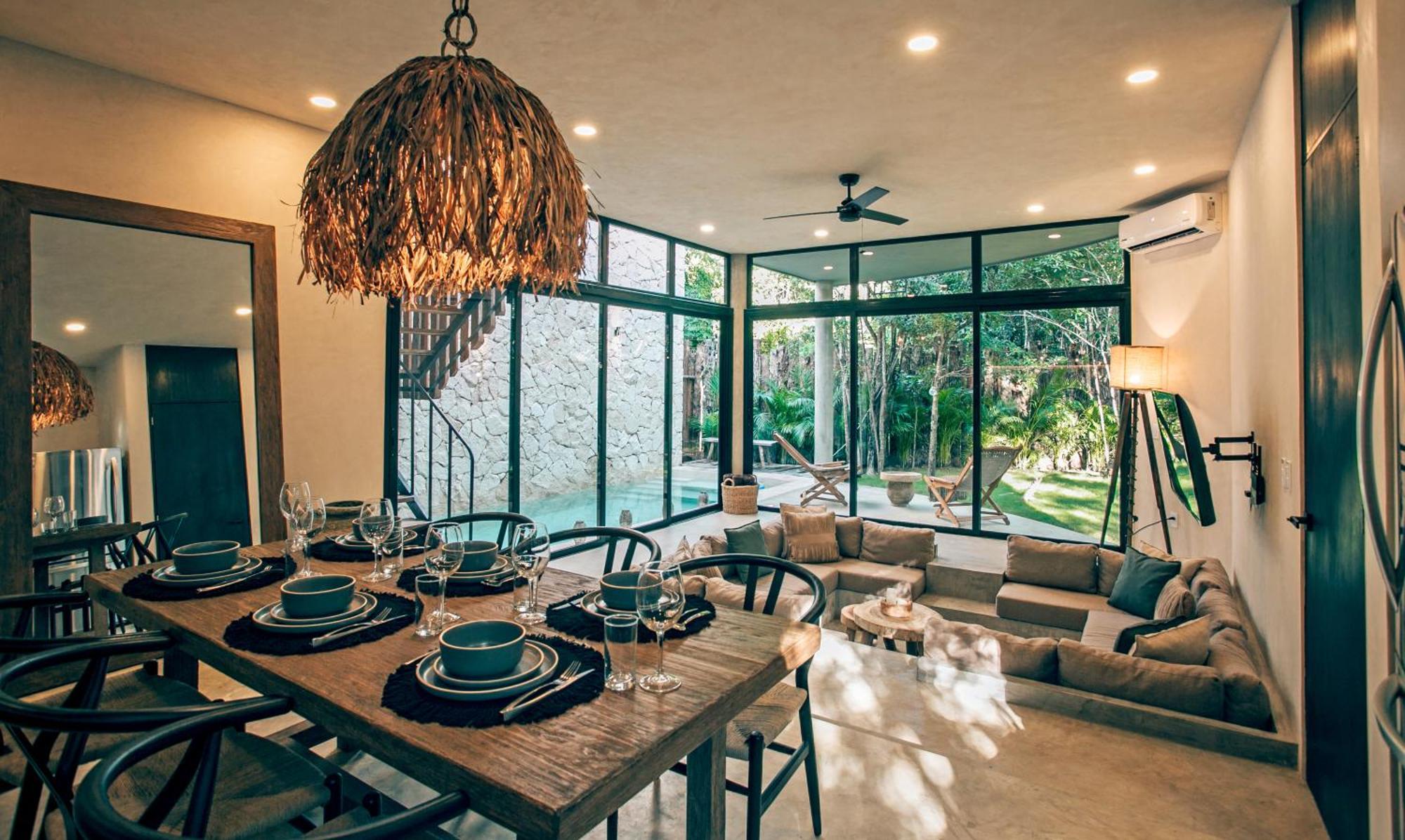 Jungle Boho Villa - Private Pool - Concierge 6B トゥルム エクステリア 写真